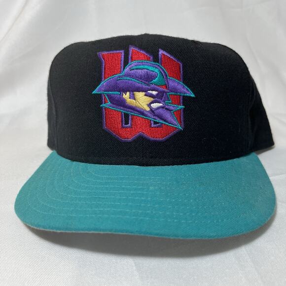 New Era Other - Wichita Wranglers Hat Baseball Cap Fitted‎ 7 3/4 New Era Vintage 90s MiLB Black